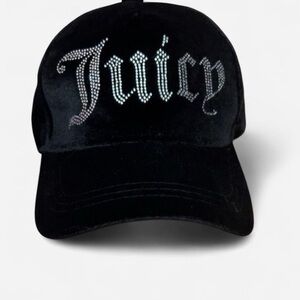 Juicy Couture Black Cap with Pink Brand Tag